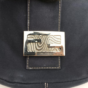 Pre-owned Fendi Baguette Blue Denim 09 632 shoulderbag | stylenewstar