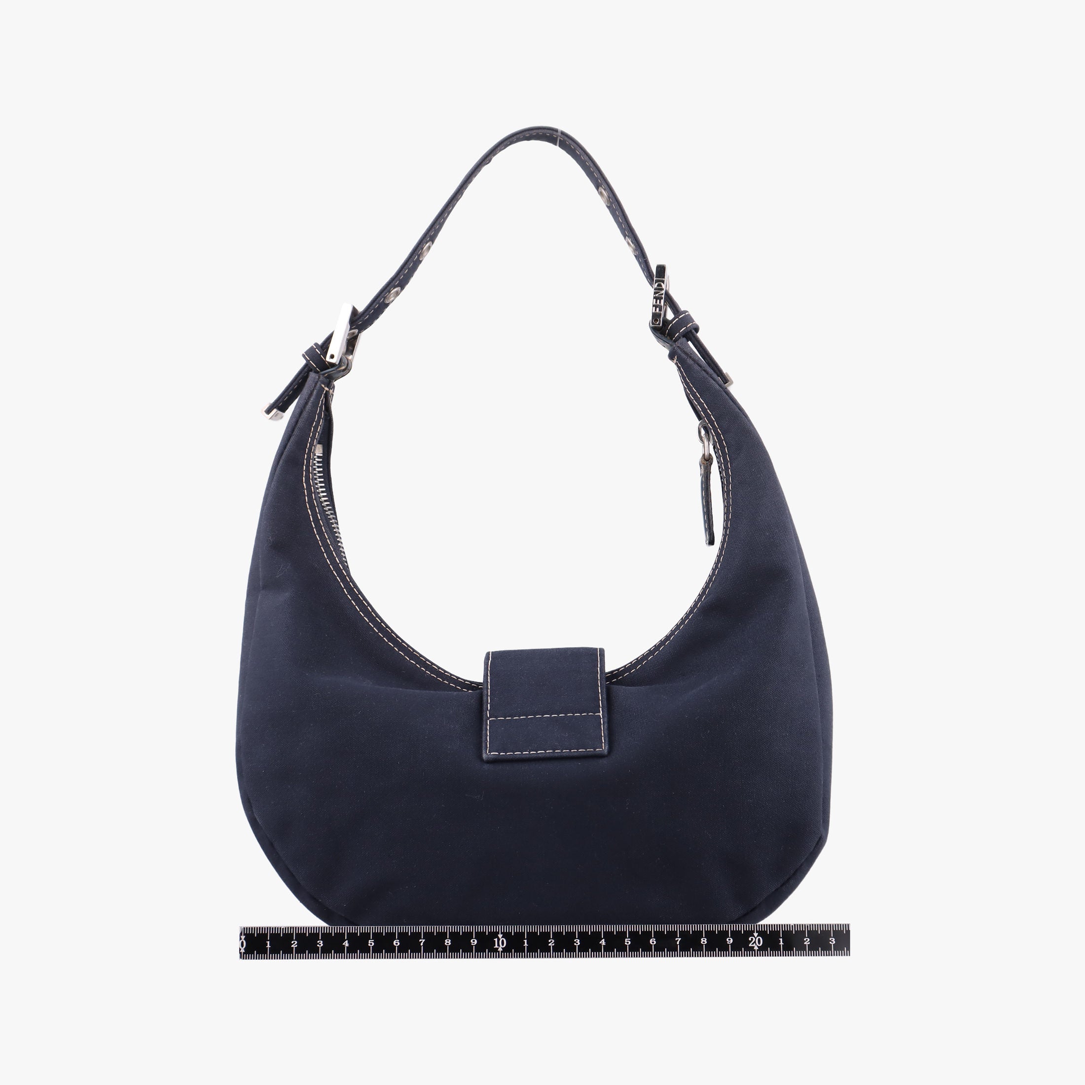 Pre-owned Fendi Baguette Blue Denim 09 632 shoulderbag | stylenewstar