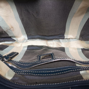 Pre-owned Fendi Baguette Blue Denim 09 632 shoulderbag | stylenewstar