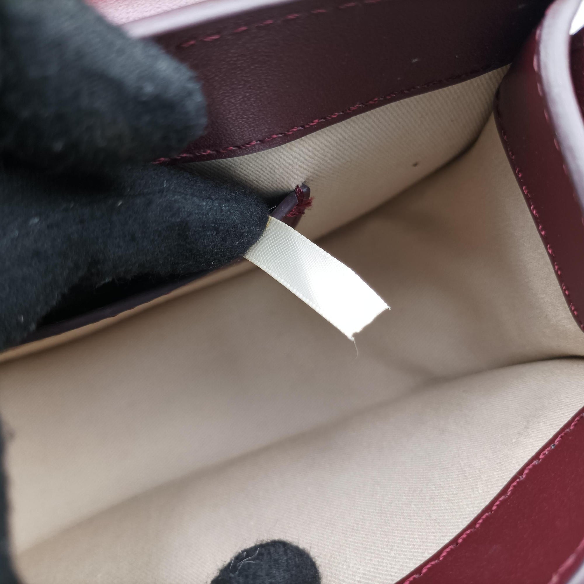 Pre-owned Chloe Tess Burgundy Leather × Suede  shoulderbag | stylenewstar