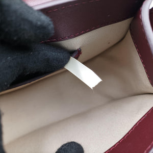 Pre-owned Chloe Tess Burgundy Leather × Suede  shoulderbag | stylenewstar