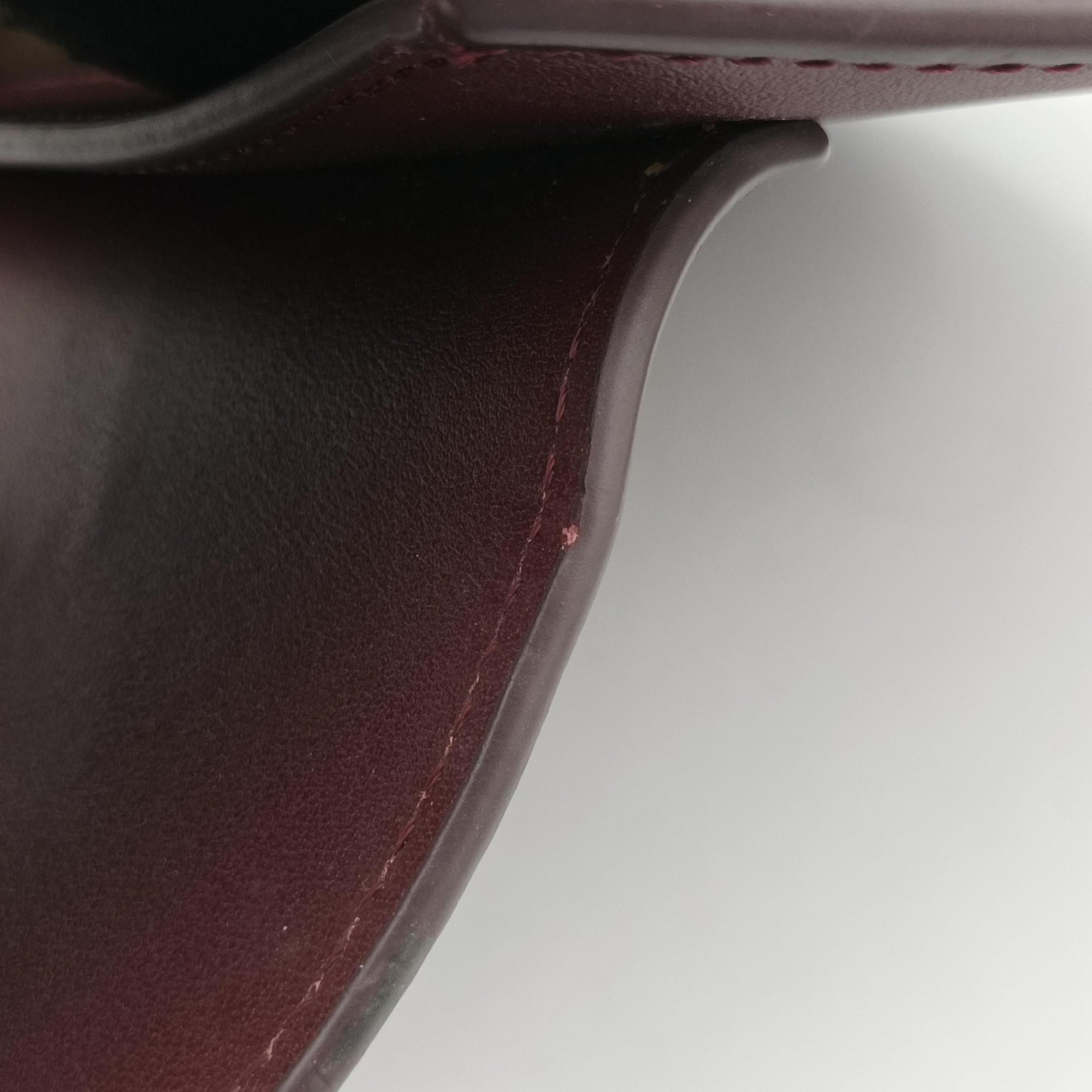 Pre-owned Chloe Tess Burgundy Leather × Suede  shoulderbag | stylenewstar