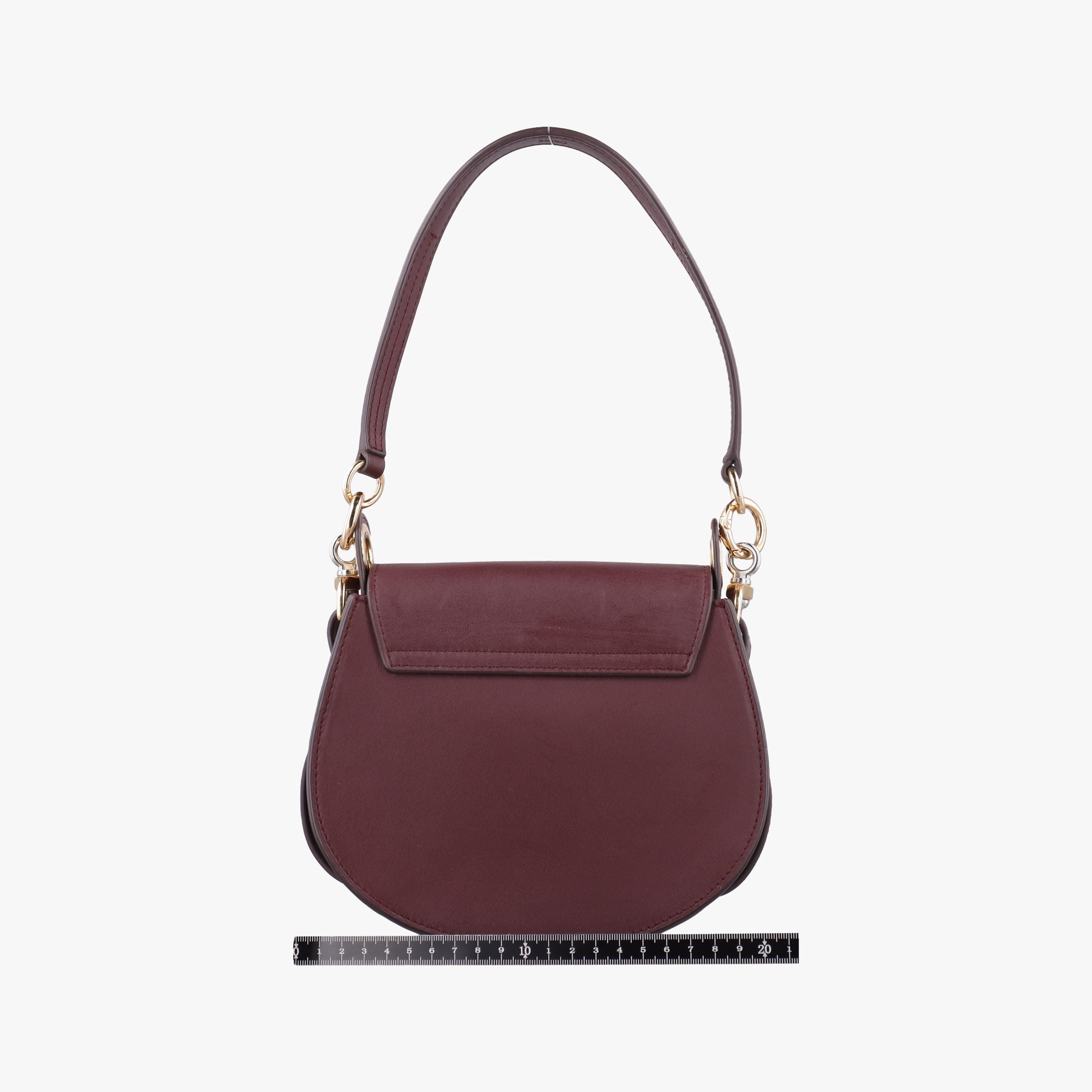 Pre-owned Chloe Tess Burgundy Leather × Suede  shoulderbag | stylenewstar