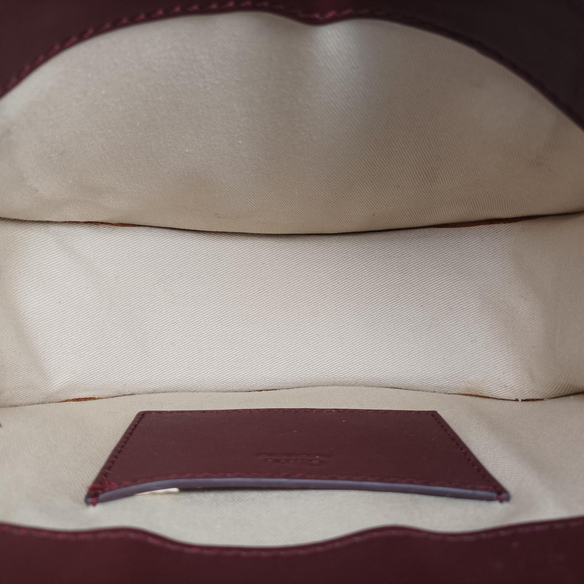Pre-owned Chloe Tess Burgundy Leather × Suede  shoulderbag | stylenewstar