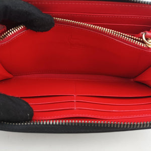Pre-owned Christian Louboutin Studded Panettone Black Leather  clutchbag | stylenewstar