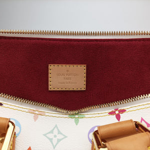 Secondhand Louis Vuitton Alma GM white Monogram Multicolor M40441 handbag | stylenewstar