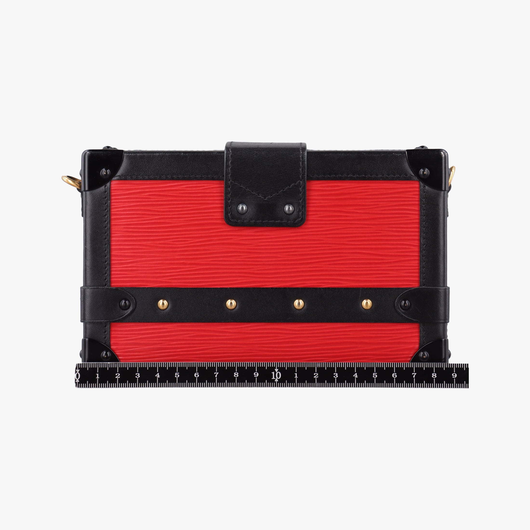 Secondhand Louis Vuitton PETITE MALLE Noir×COQUELICOT epi×Leather M54651 shoulderbag | stylenewstar