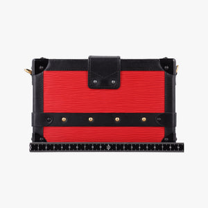 Secondhand Louis Vuitton PETITE MALLE Noir×COQUELICOT epi×Leather M54651 shoulderbag | stylenewstar