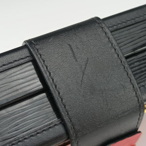 Secondhand Louis Vuitton PETITE MALLE Noir×COQUELICOT epi×Leather M54651 shoulderbag | stylenewstar