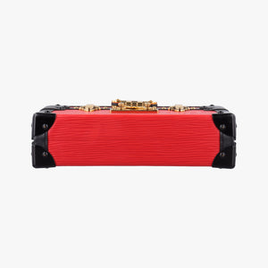 Secondhand Louis Vuitton PETITE MALLE Noir×COQUELICOT epi×Leather M54651 shoulderbag | stylenewstar
