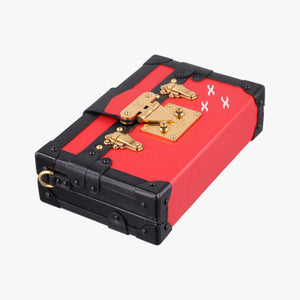 Secondhand Louis Vuitton PETITE MALLE Noir×COQUELICOT epi×Leather M54651 shoulderbag | stylenewstar