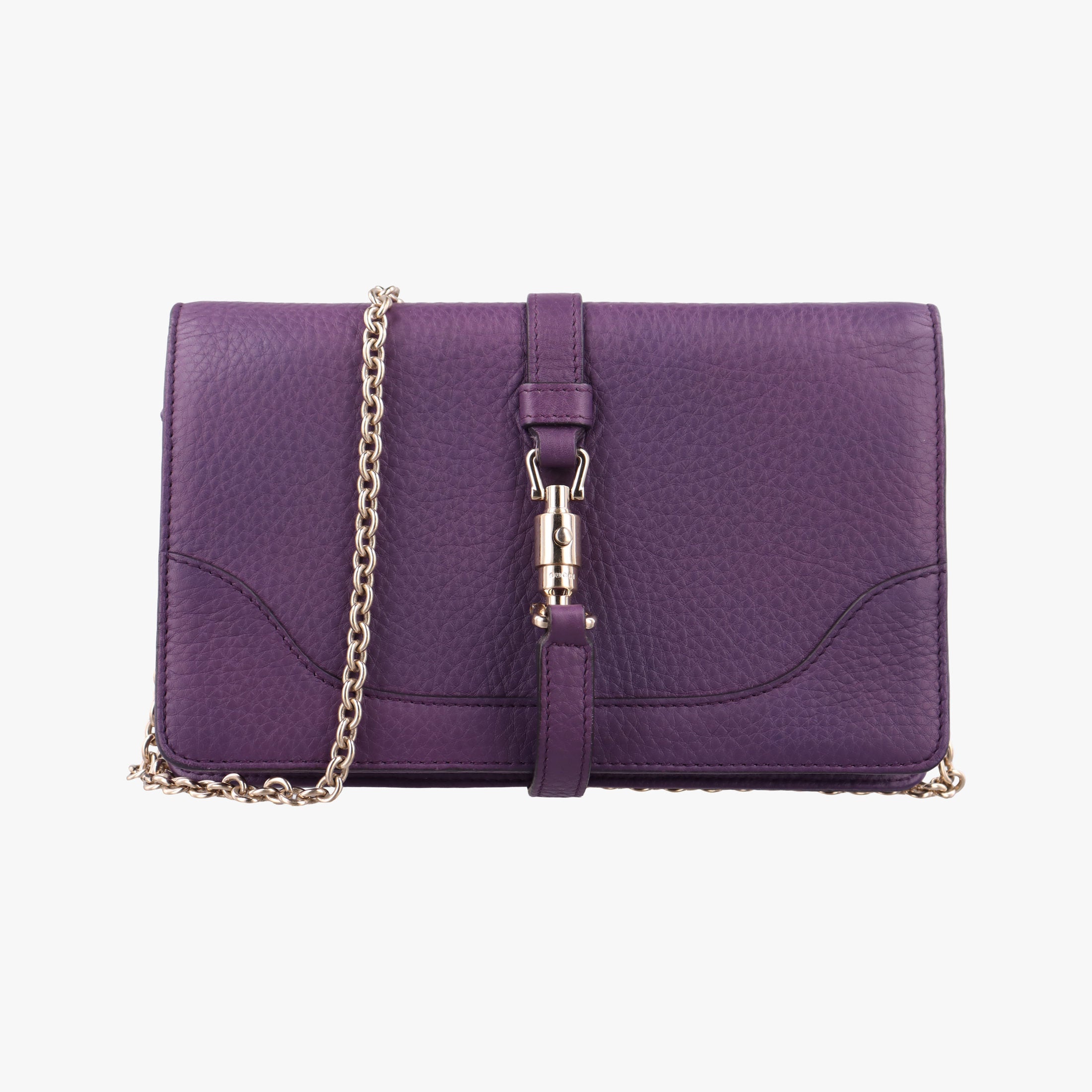 Pre-owned Gucci Broadway Purple Leather 283061 shoulderbag | stylenewstar