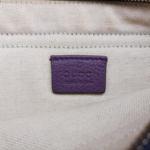 Pre-owned Gucci Broadway Purple Leather 283061 shoulderbag | stylenewstar
