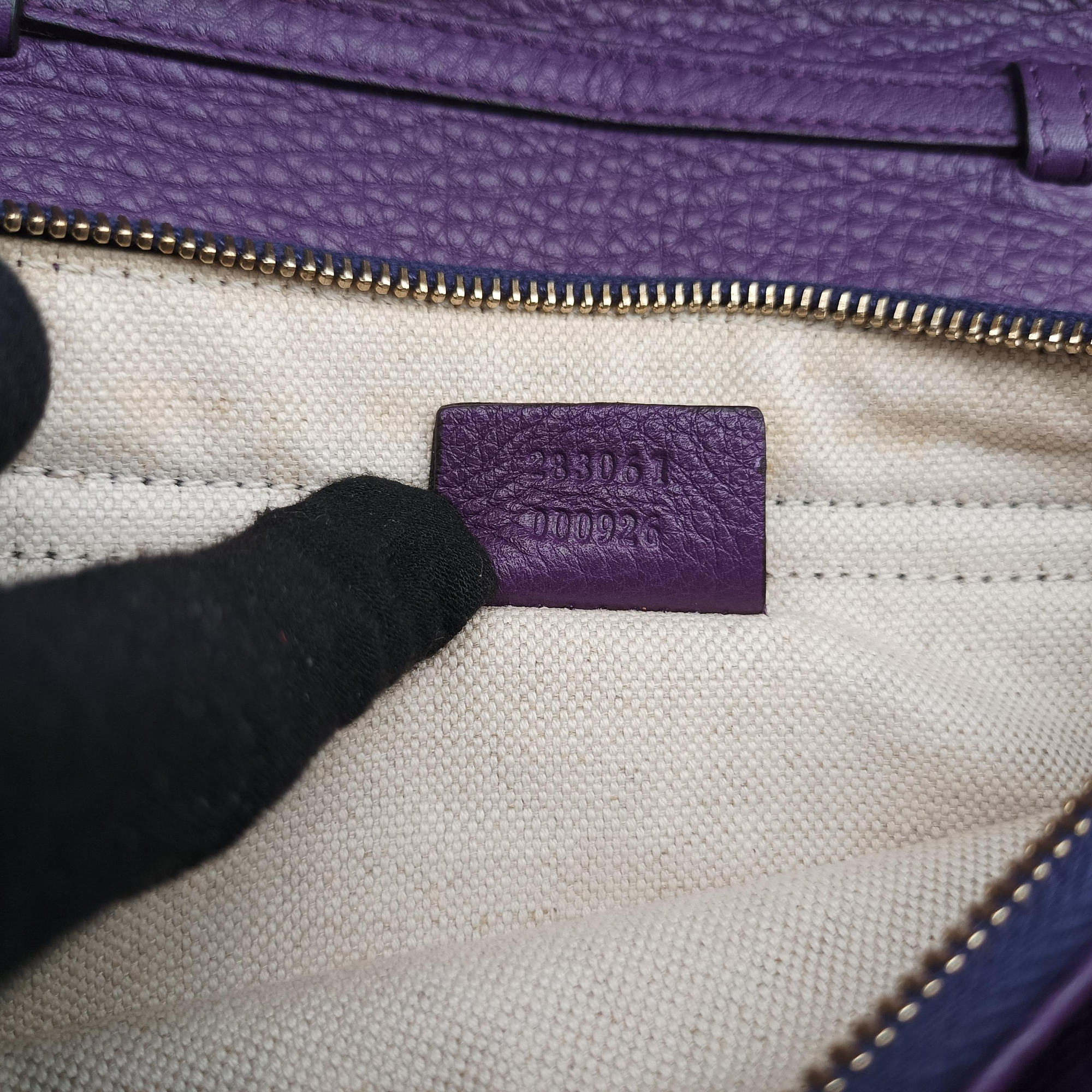 Pre-owned Gucci Broadway Purple Leather 283061 shoulderbag | stylenewstar