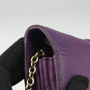 Pre-owned Gucci Broadway Purple Leather 283061 shoulderbag | stylenewstar