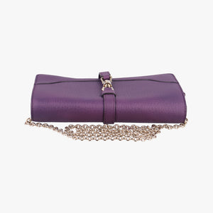 Pre-owned Gucci Broadway Purple Leather 283061 shoulderbag | stylenewstar