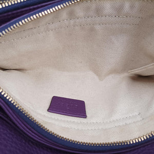 Pre-owned Gucci Broadway Purple Leather 283061 shoulderbag | stylenewstar