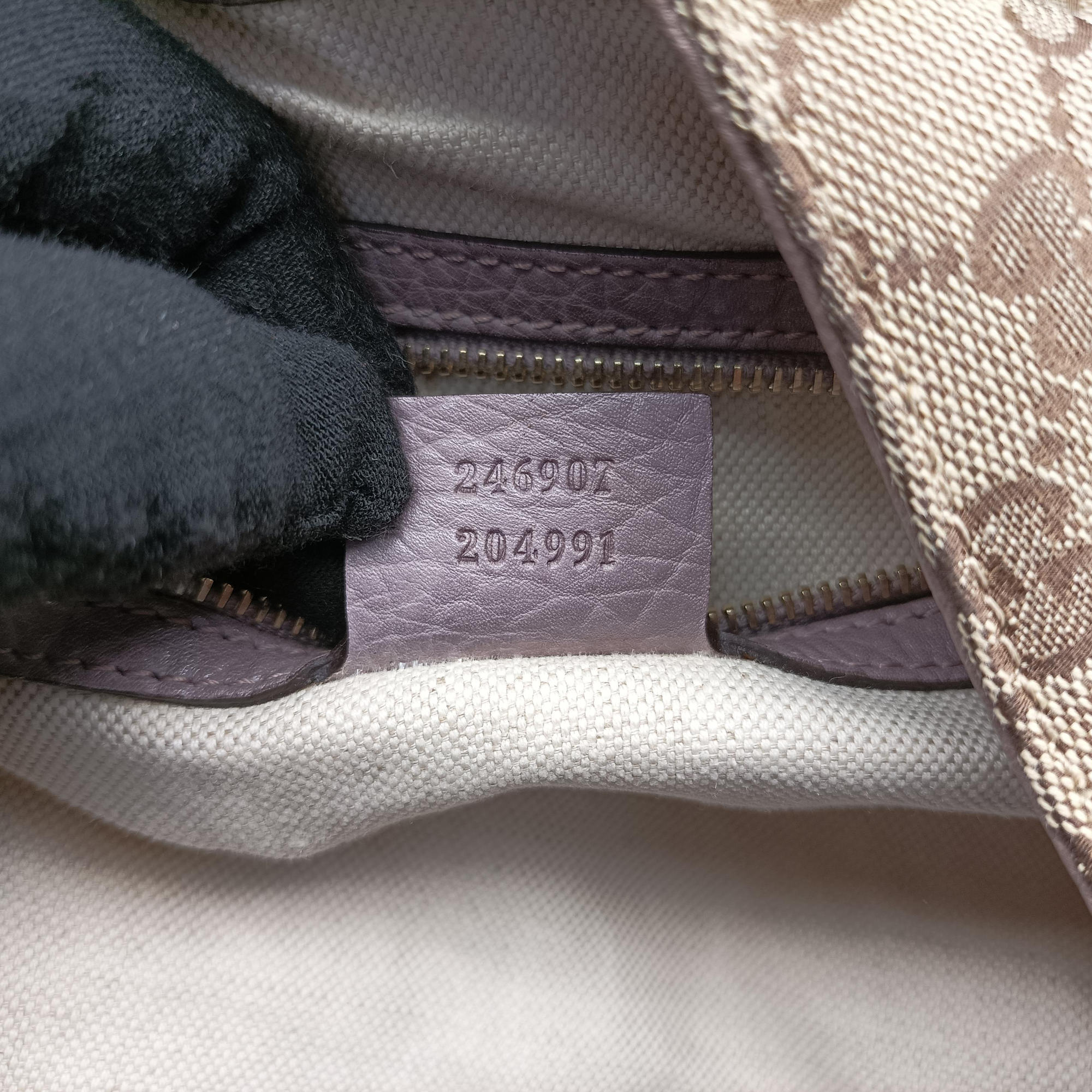 Pre-owned Gucci New Jackie Beige x Brown Canvas×Leather 246907 shoulderbag | stylenewstar