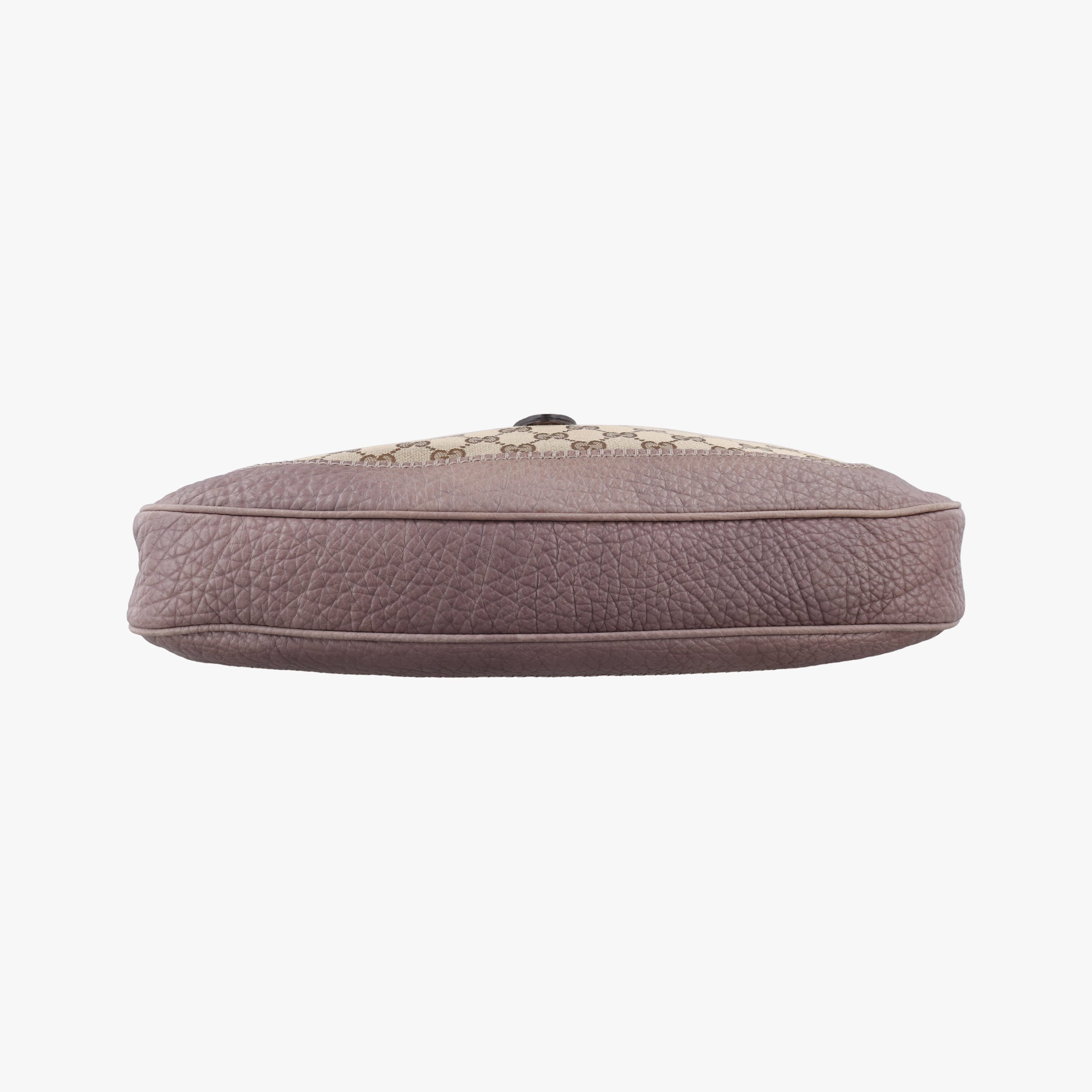 Pre-owned Gucci New Jackie Beige x Brown Canvas×Leather 246907 shoulderbag | stylenewstar