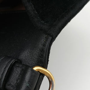 Pre-owned Gucci Broadway Black velour 489218 shoulderbag | stylenewstar