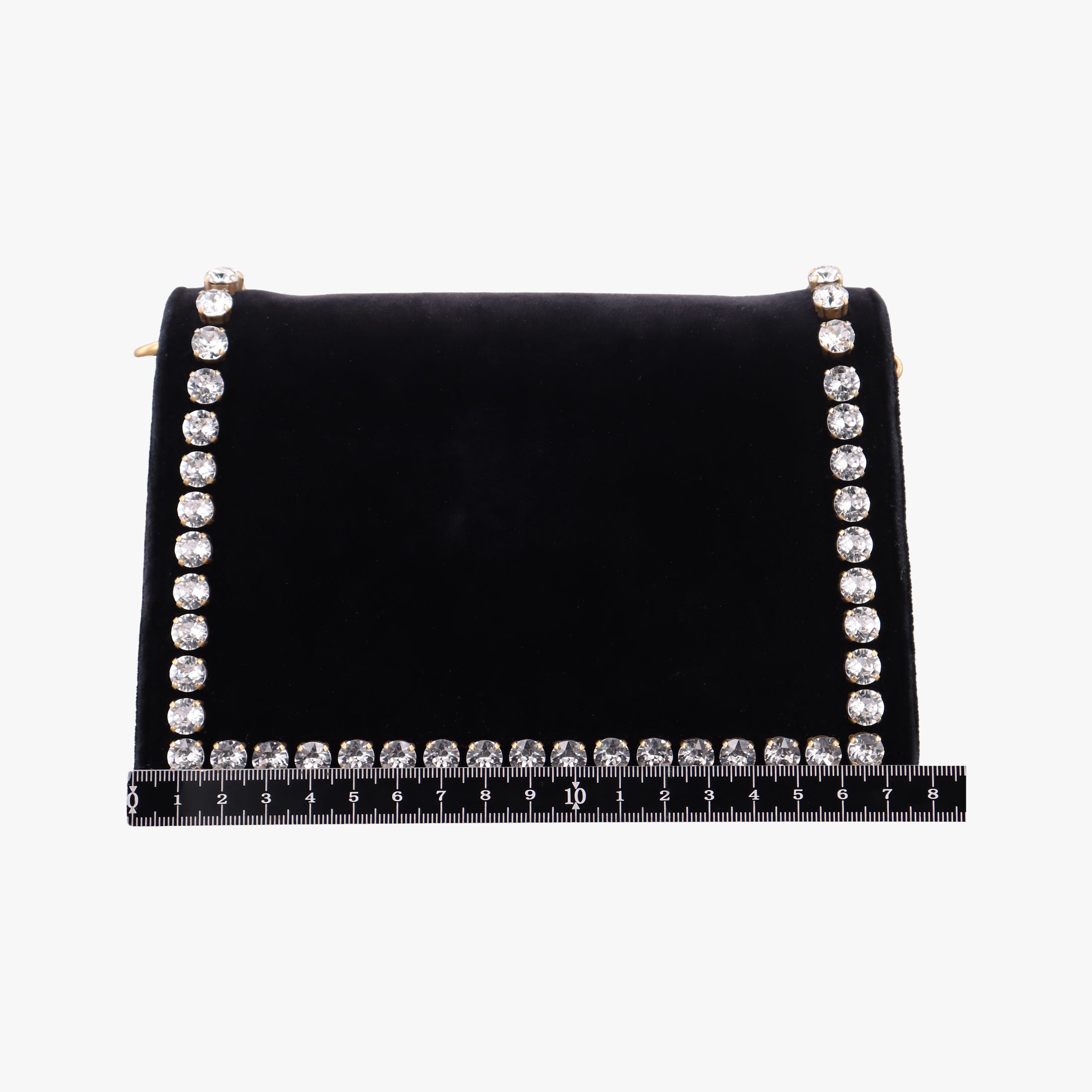 Pre-owned Gucci Broadway Black velour 489218 shoulderbag | stylenewstar