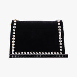 Pre-owned Gucci Broadway Black velour 489218 shoulderbag | stylenewstar