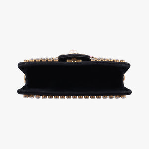 Pre-owned Gucci Broadway Black velour 489218 shoulderbag | stylenewstar