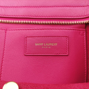 Pre-owned Yves Saint Laurent Y Ligne Petit Cabas Rose Leather 311210 shoulderbag | stylenewstar