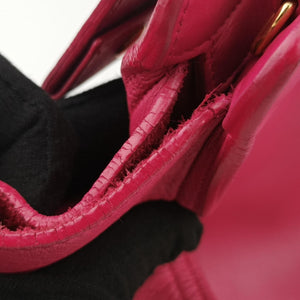 Pre-owned Yves Saint Laurent Y Ligne Petit Cabas Rose Leather 311210 shoulderbag | stylenewstar