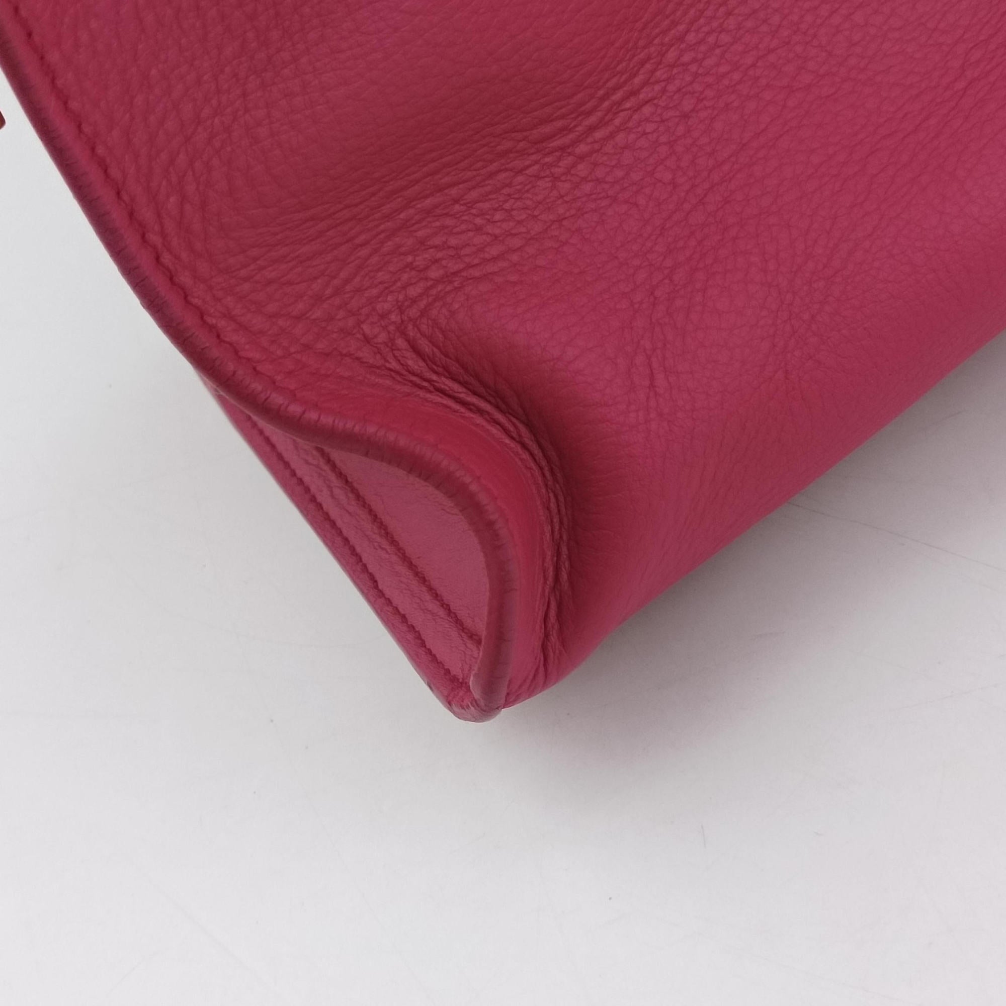 Pre-owned Yves Saint Laurent Y Ligne Petit Cabas Rose Leather 311210 shoulderbag | stylenewstar
