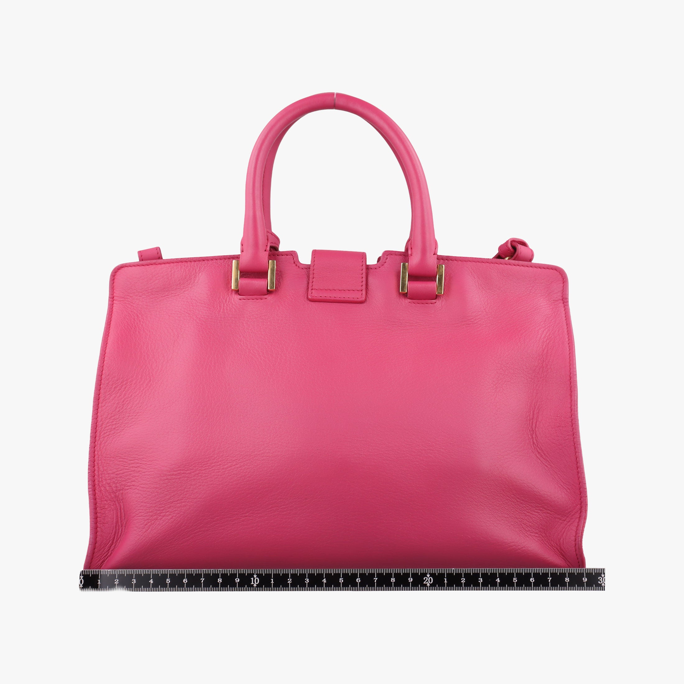 Pre-owned Yves Saint Laurent Y Ligne Petit Cabas Rose Leather 311210 shoulderbag | stylenewstar