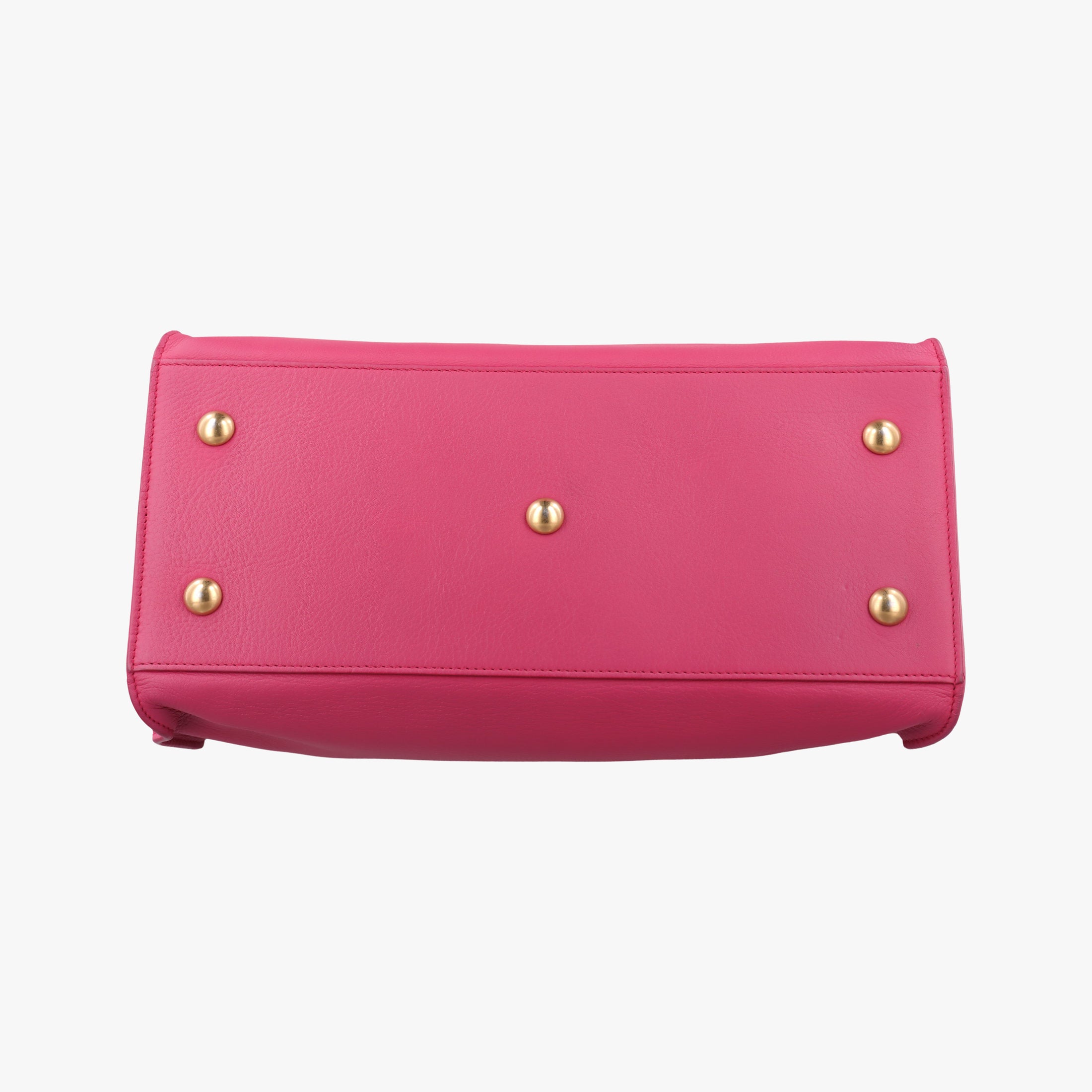Pre-owned Yves Saint Laurent Y Ligne Petit Cabas Rose Leather 311210 shoulderbag | stylenewstar