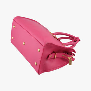 Pre-owned Yves Saint Laurent Y Ligne Petit Cabas Rose Leather 311210 shoulderbag | stylenewstar