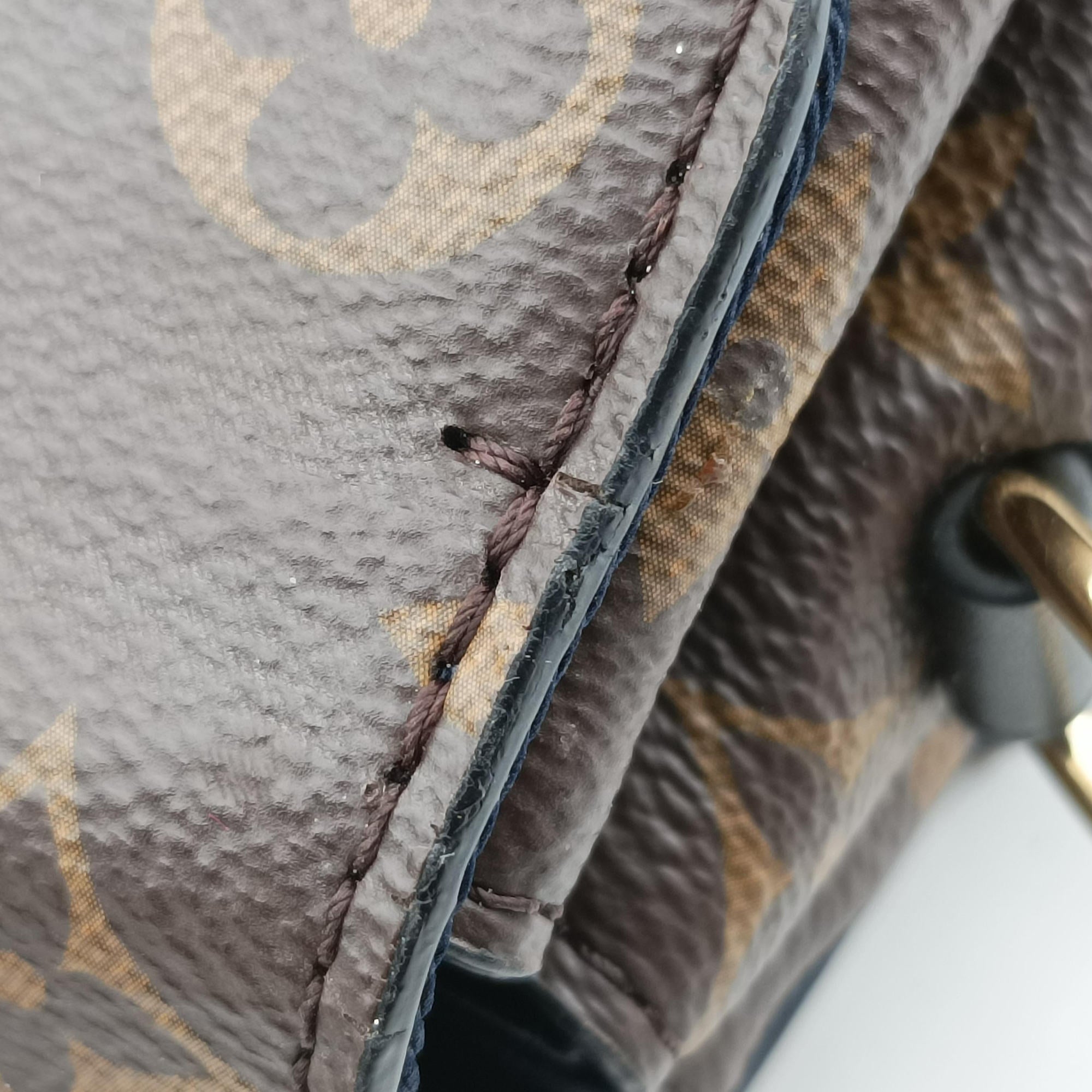 Pre-owned Louis Vuitton GEORGES　MM MARINE CERISE Monogram Canvas M43778 handbag | stylenewstar