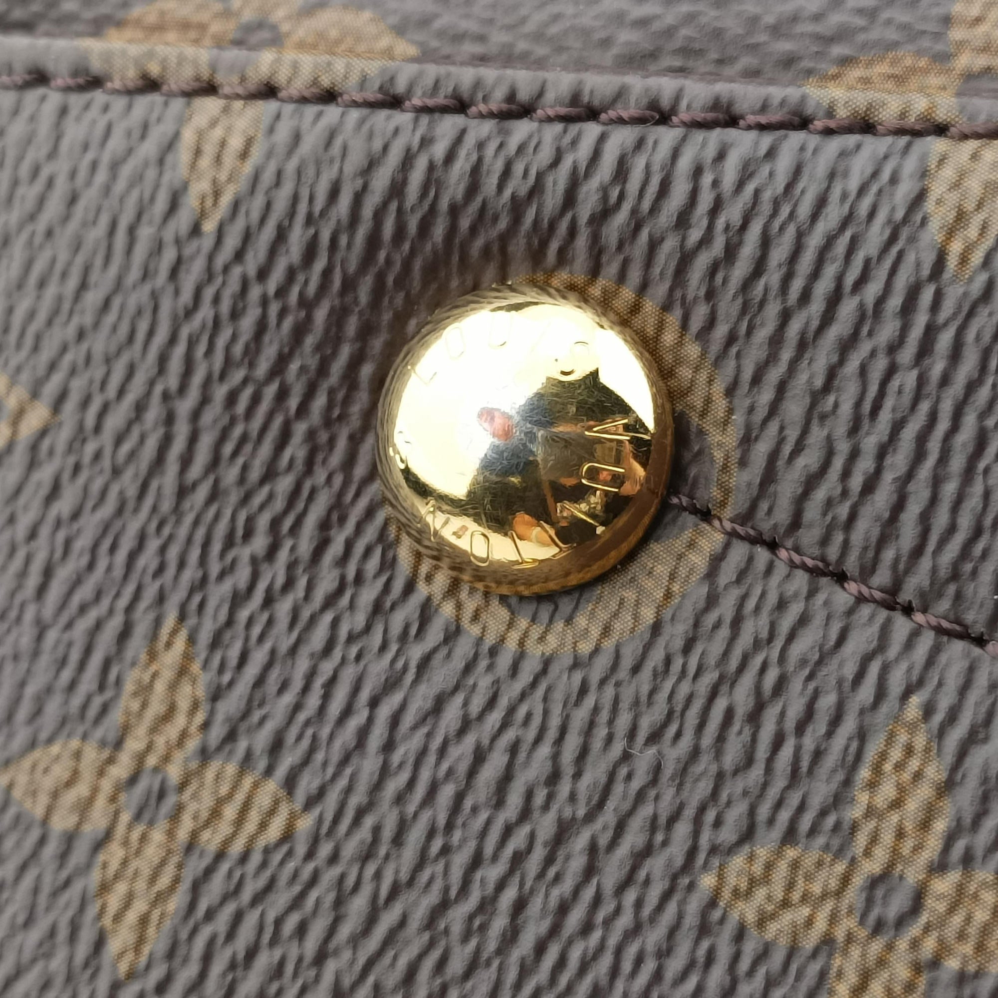 Pre-owned Louis Vuitton GEORGES　MM MARINE CERISE Monogram Canvas M43778 handbag | stylenewstar