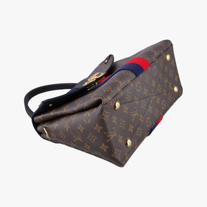 Pre-owned Louis Vuitton GEORGES　MM MARINE CERISE Monogram Canvas M43778 handbag | stylenewstar