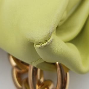 Pre-owned Bottega Veneta The Chain Pouch Yellow lambskin  bum bag/waist bag | stylenewstar