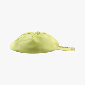 Pre-owned Bottega Veneta The Chain Pouch Yellow lambskin  bum bag/waist bag | stylenewstar