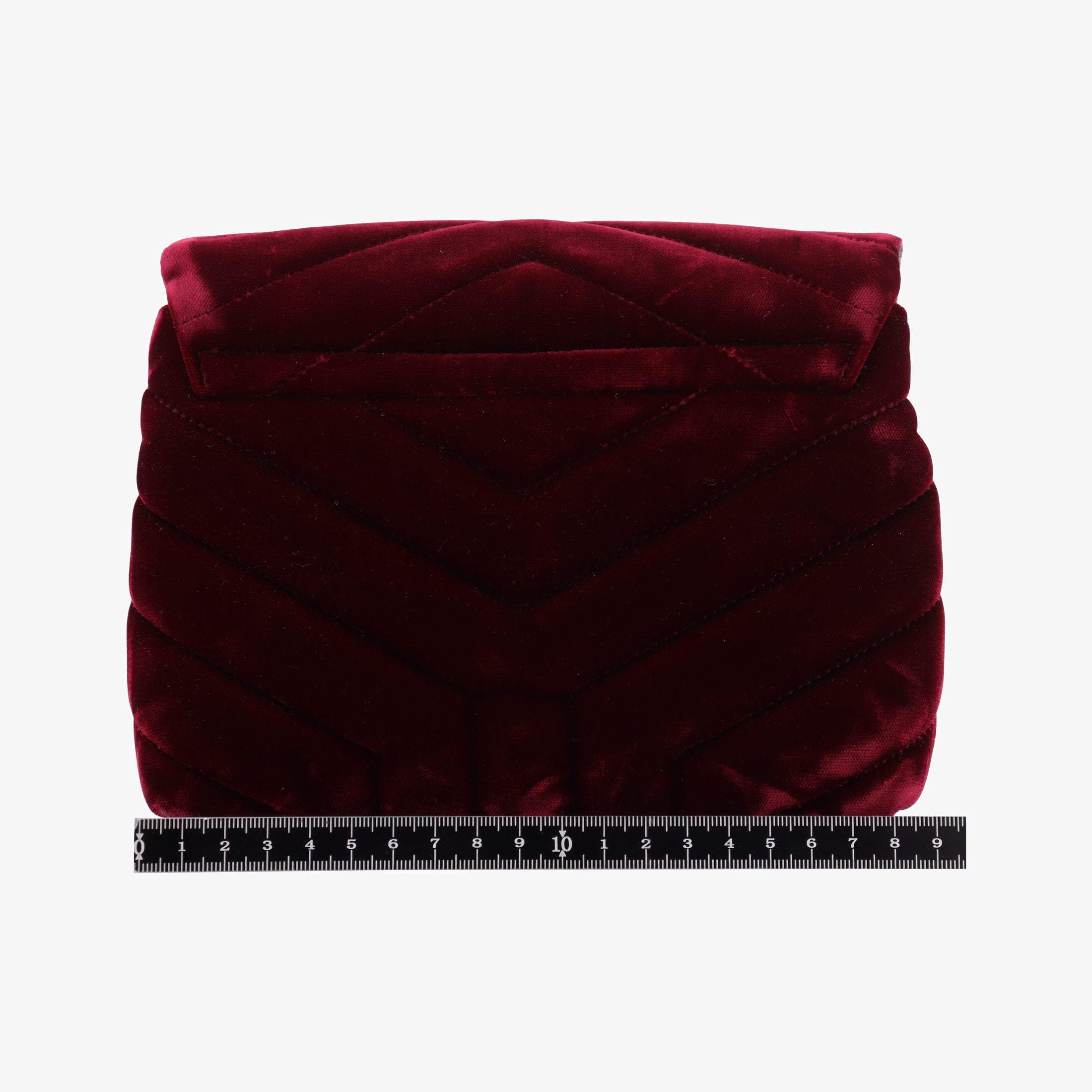 Vintage Yves Saint Laurent Monogram Lulutoy Burgundy velour 467072 shoulderbag | stylenewstar