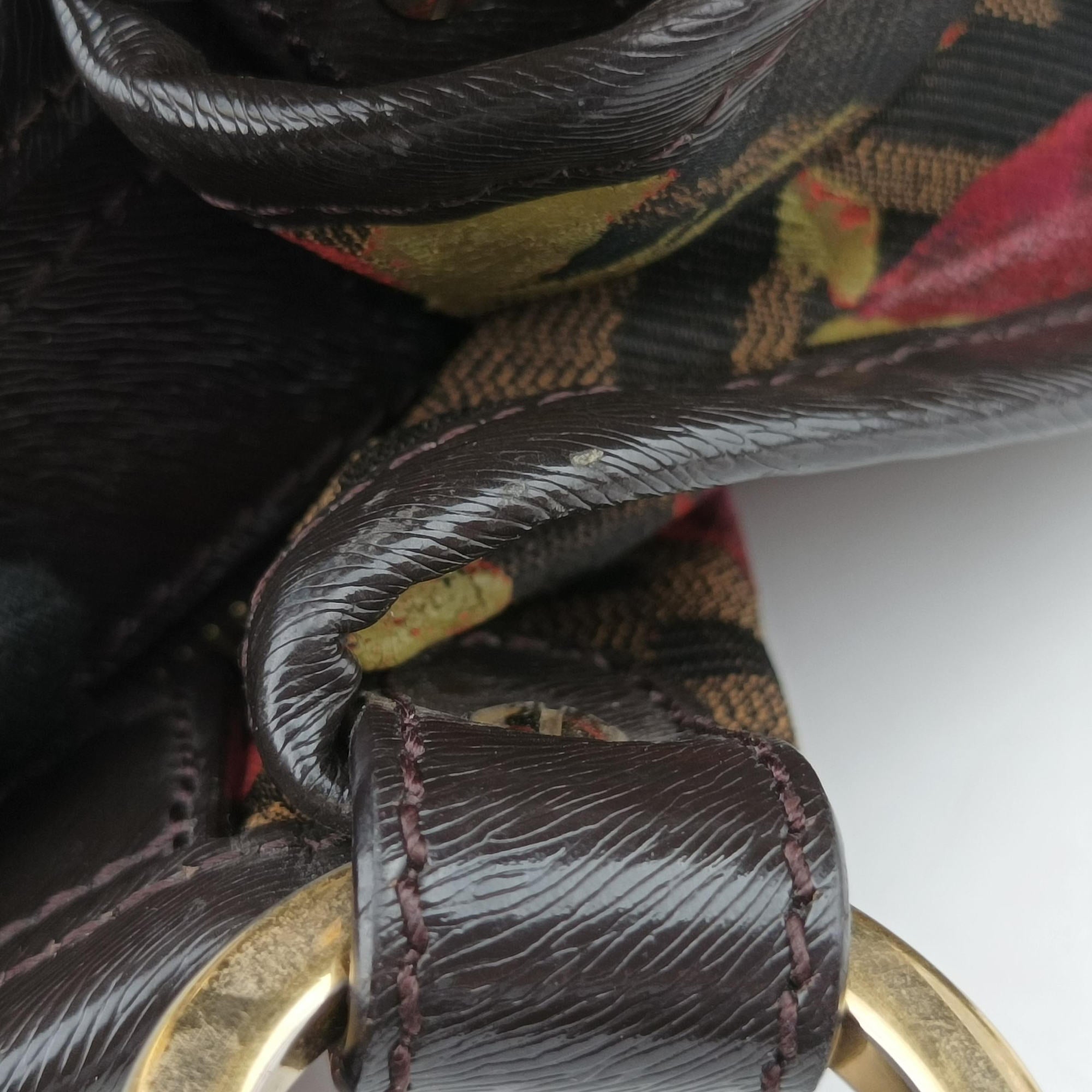 Pre-owned Fendi Zucca Print Brown×Multicolour canvas 8BH186 handbag | stylenewstar