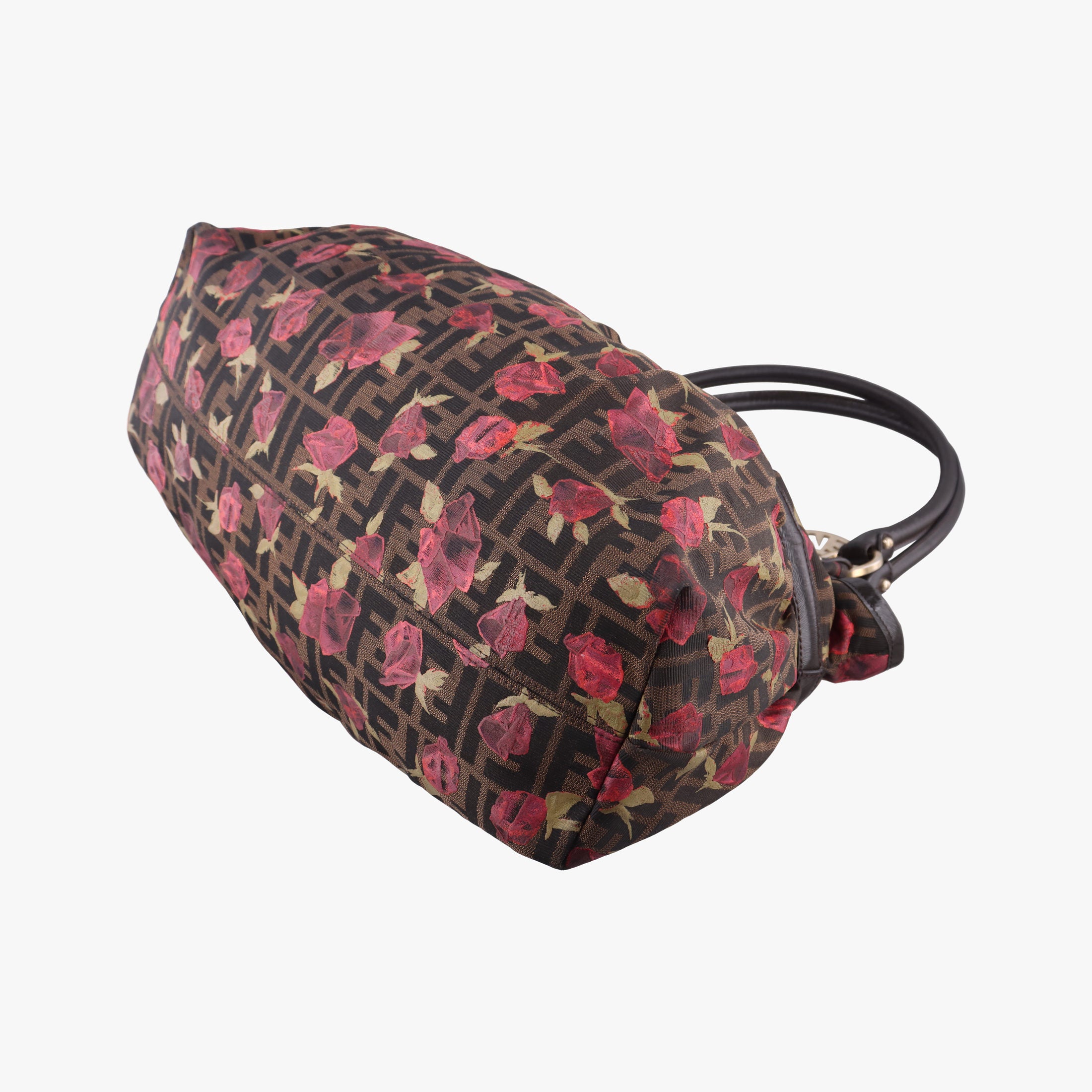 Pre-owned Fendi Zucca Print Brown×Multicolour canvas 8BH186 handbag | stylenewstar