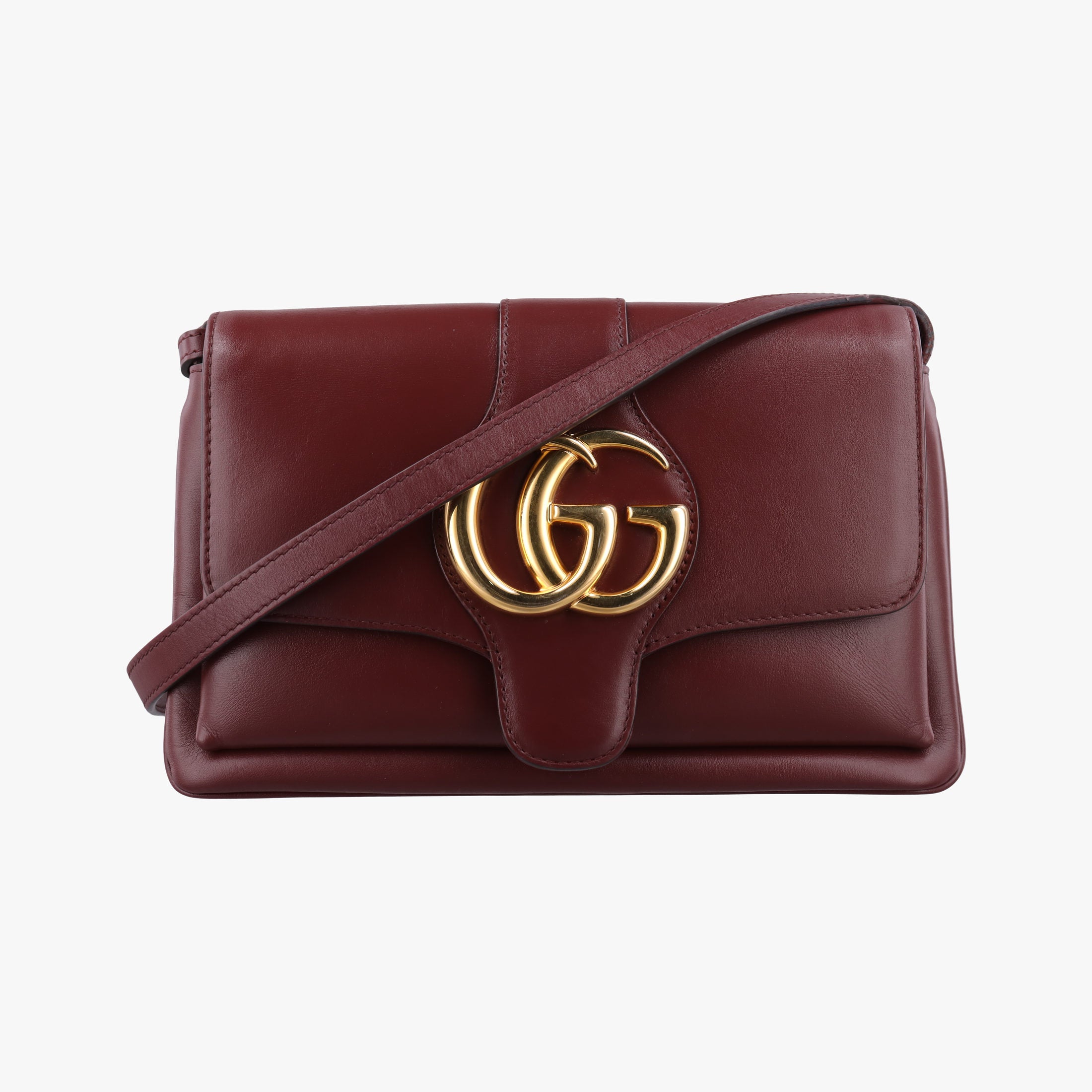 Secondhand Gucci Arli Burgundy Leather 550129 shoulderbag | stylenewstar