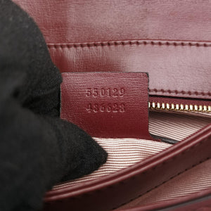 Secondhand Gucci Arli Burgundy Leather 550129 shoulderbag | stylenewstar