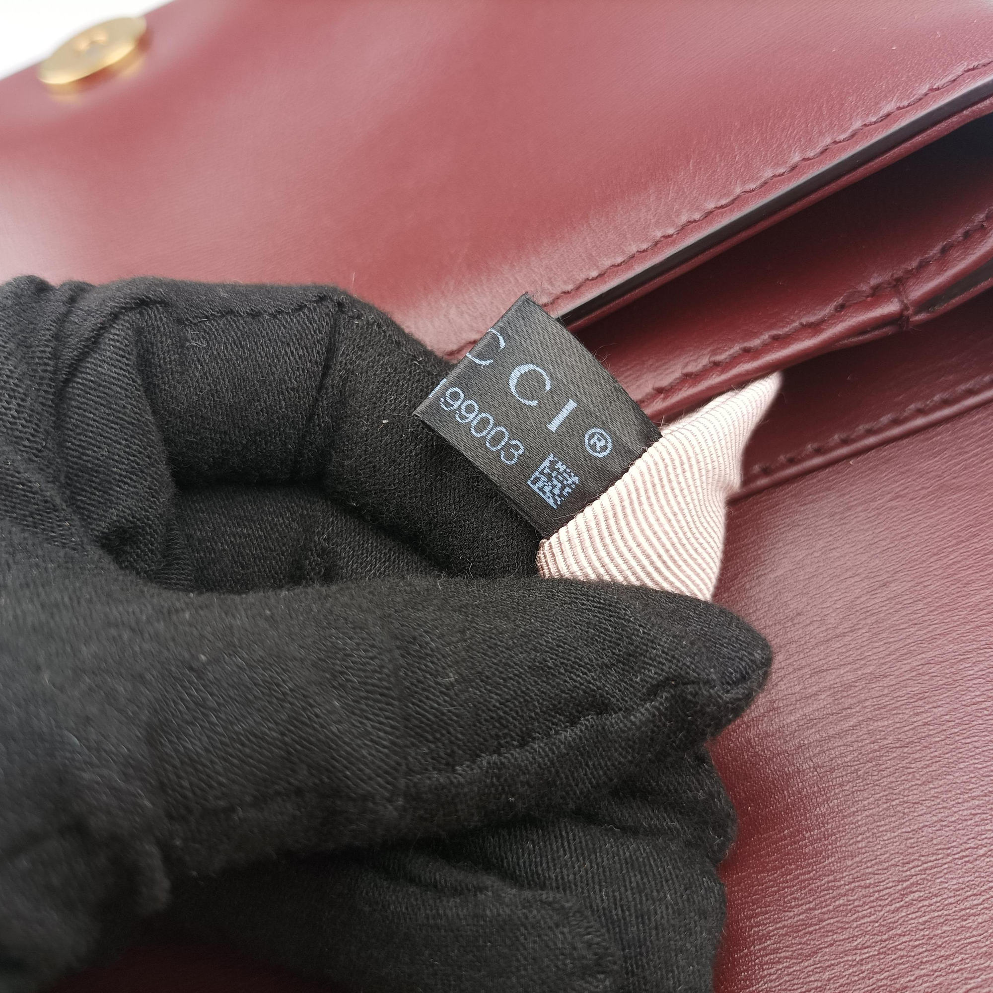 Secondhand Gucci Arli Burgundy Leather 550129 shoulderbag | stylenewstar
