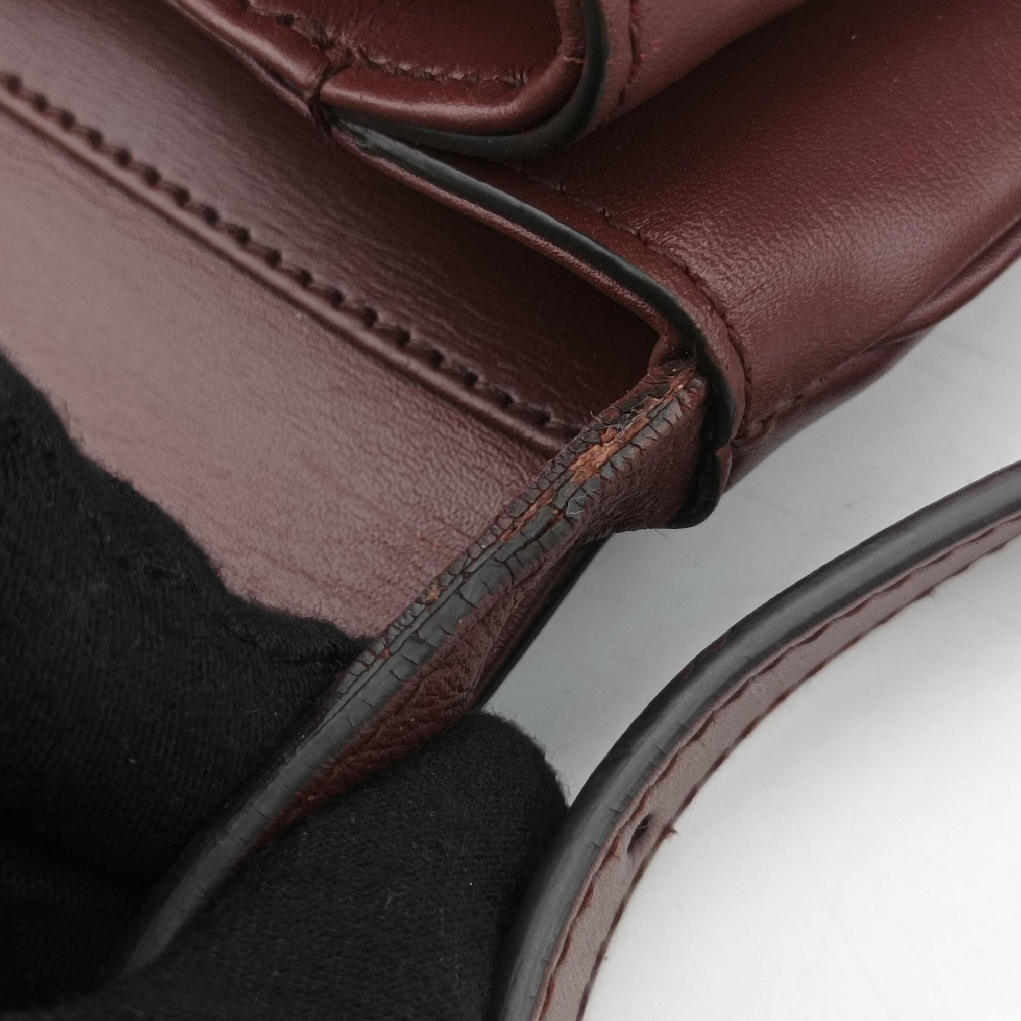 Secondhand Gucci Arli Burgundy Leather 550129 shoulderbag | stylenewstar