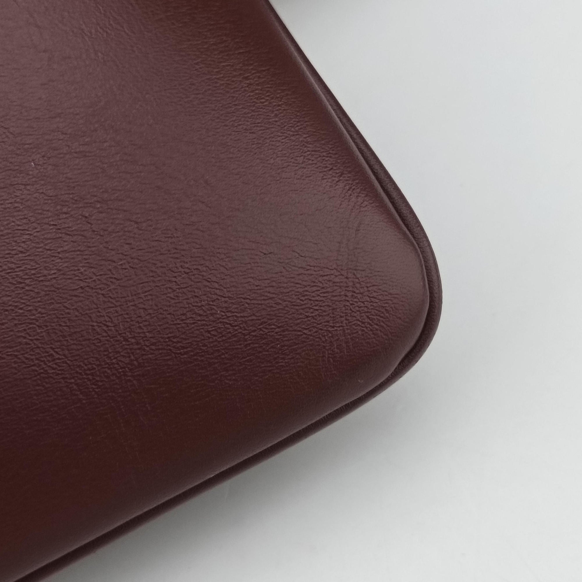 Secondhand Gucci Arli Burgundy Leather 550129 shoulderbag | stylenewstar