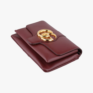Secondhand Gucci Arli Burgundy Leather 550129 shoulderbag | stylenewstar