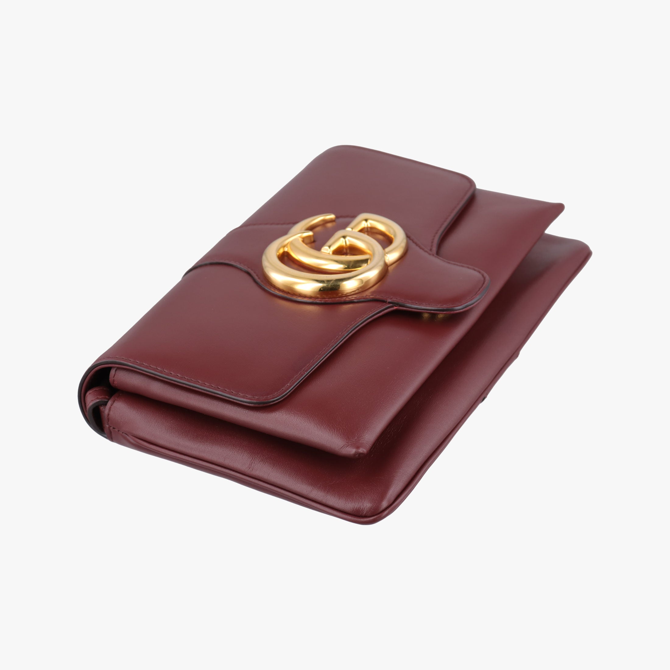 Secondhand Gucci Arli Burgundy Leather 550129 shoulderbag | stylenewstar