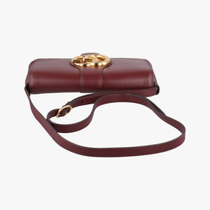 Secondhand Gucci Arli Burgundy Leather 550129 shoulderbag | stylenewstar