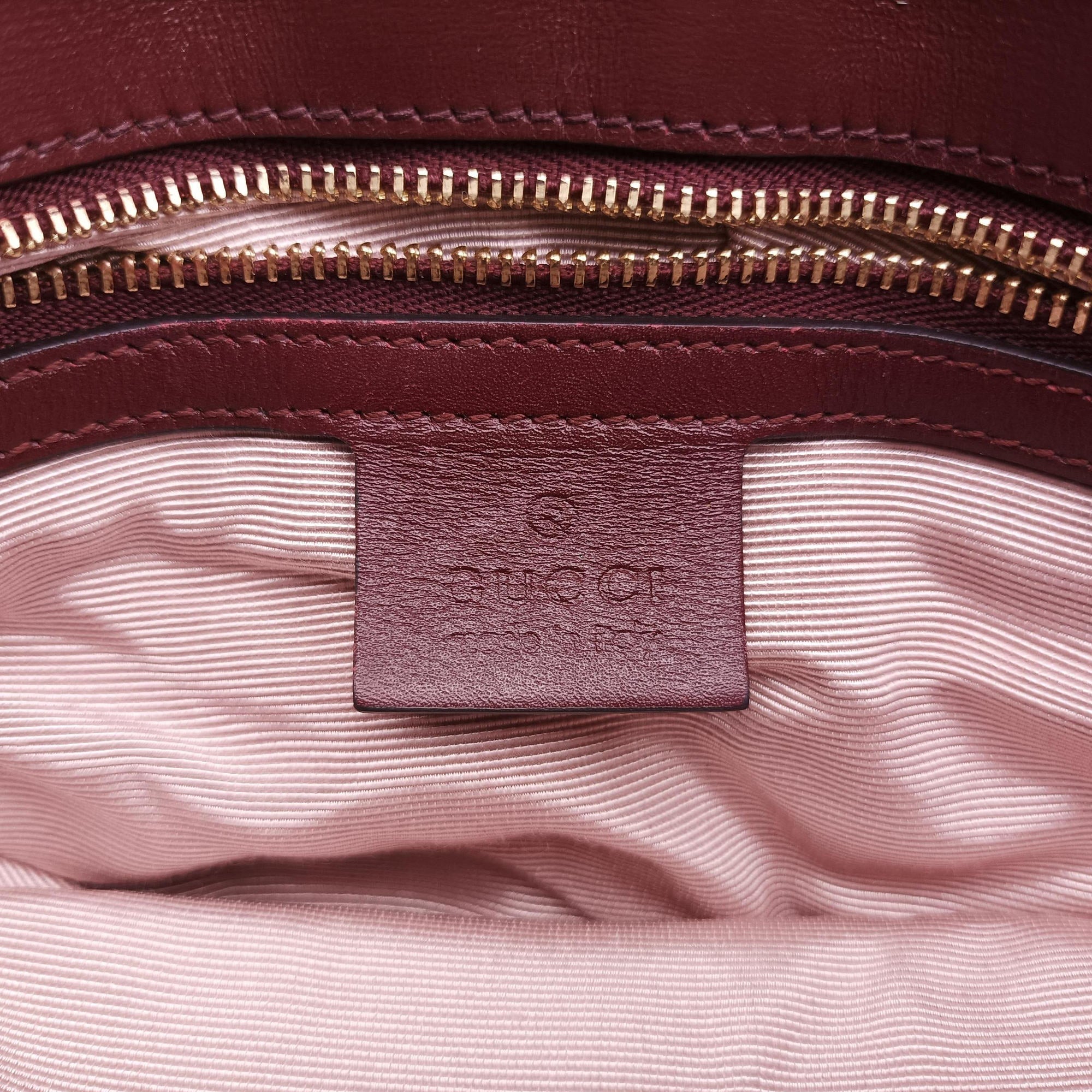 Secondhand Gucci Arli Burgundy Leather 550129 shoulderbag | stylenewstar